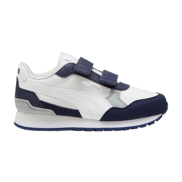 Puma ST Runner v4 Nylon Little Kid 'White Navy'