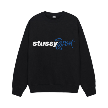 トップス STUSSY BLACK SCRIPT CREWNECK SWEATER Buy Stussy Sport Script Crew 'Black' - 1915070 BLAC | GOAT