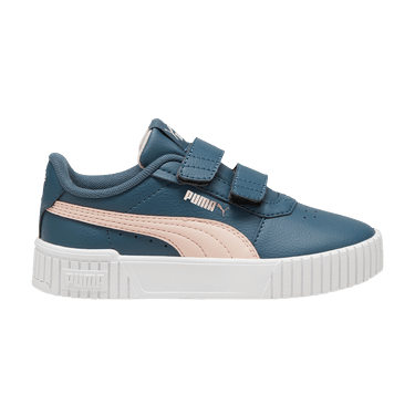 Puma Carina 2.0 Velcro Little Kid 'Grey Skies Island Pink'