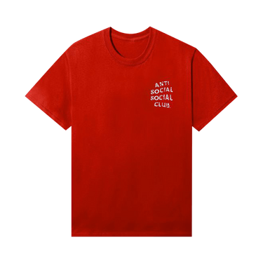 Buy Anti Social Social Club Partly Cloudy Tee 'Red' - 0657