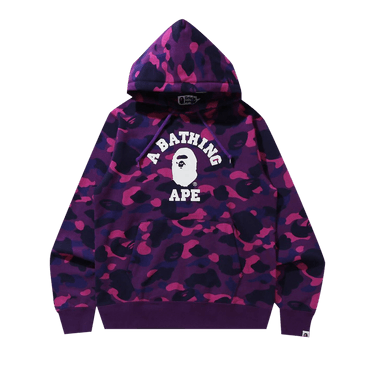 Buy BAPE Online Exclusive Color Camo College Pullover Hoodie
