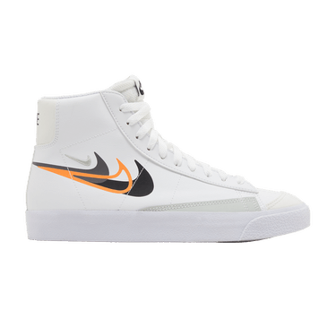 Nike Blazer Mid Next Nature GS 'Multi-Swoosh - White Bright Mandarin'