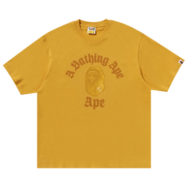 BAPE Gothic College Relaxed Fit Tee 'Yellow'
