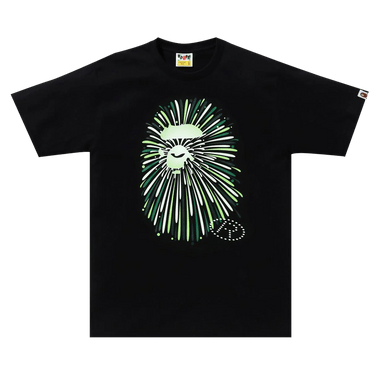 BAPE Ape Head Firework Tee #1 'Black/Green'