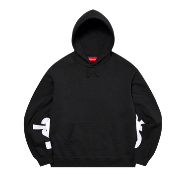 Buy Supreme Cropped Panels Hooded Sweatshirt 'Black Buy Supreme Cropped Panels Hooded Sweatshirt 'Black