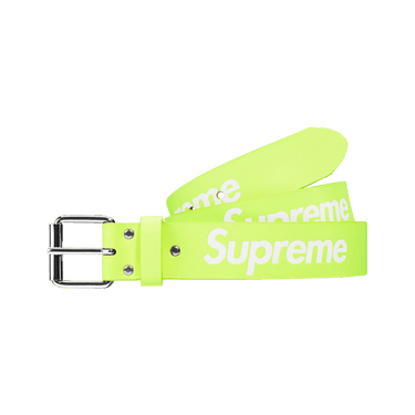 Buy Supreme Repeat Leather Belt 'Fluorescent Yellow' - SS23A106