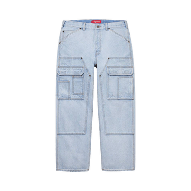 Buy Supreme Double Knee Denim Utility Pant 'Washed Blue' - SS22P26