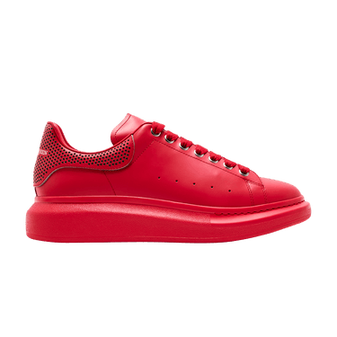 Buy Alexander McQueen Oversized Sneaker Lust Red Perforated Heel 735769 WICYN 6454 GOAT
