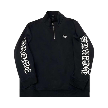 Buy Chrome Hearts Sleeve Logo Slo Ride Quarter Zip 'Black' - 1383
