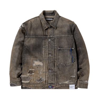 Buy Neighborhood Savage Denim Type-1 Jacket 'Black' - 241XBNH