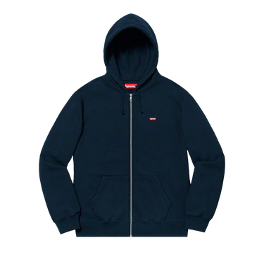 Buy Supreme Small Box Zip Up Sweatshirt 'Navy' - SS19SW70 NAVY | GOAT