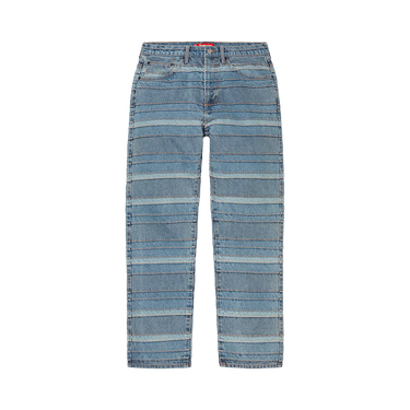 【YOUHEE】24SS LAYERED DENIM PANTS BLUE Flying Monkey Goodbye Super High Rise Tattered Ankle