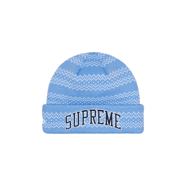 Buy Supreme x New Era Split Beanie 'Blue' - FW22BN30 BLUE | GOAT