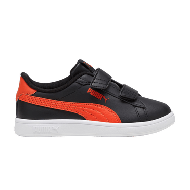 Puma Smash 3.0 Leather Velcro Little Kid 'Black Redmazing'