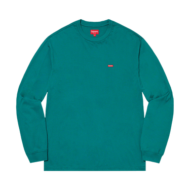 Buy Supreme Small Box Long-Sleeve Tee 'Teal' - SS22KN14 TEAL | GOAT