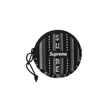 Buy Supreme Woven Stripe Coin Pouch 'Black' - SS20B14 BLACK