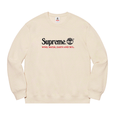 Supreme timberland crewneck natural outlet