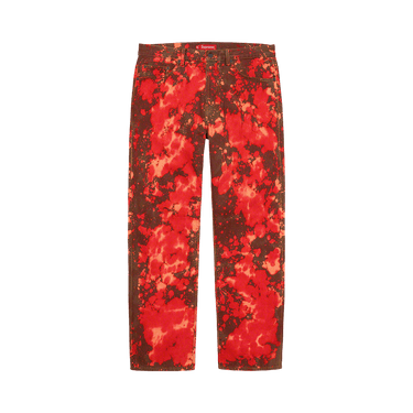 Buy Supreme Regular Jean 'Bleached Red' - FW21P31 BLEACHED RED | GOAT