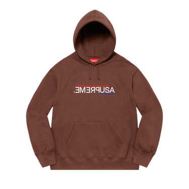 Supreme USA Hooded Sweatshirt 'Dark Brown'