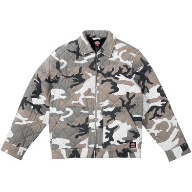 Supreme Dickies Quilted Work Jacket カモフラ Supreme Dickies Quilted Work Jacket Grey Camo | Hype Clothinga