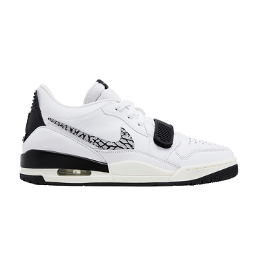 Jordan Legacy 312 Low White Black Elephant Swoosh
