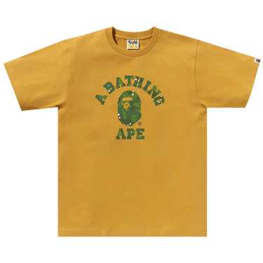 BAPE Bitmap College Tee 'Yellow'