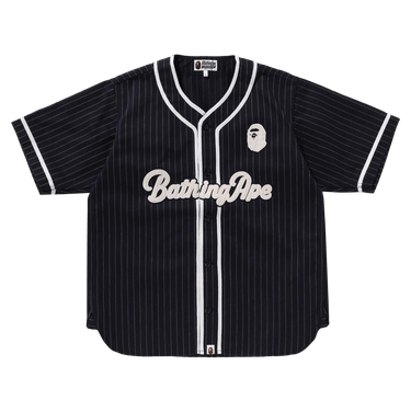 BAPE A Bathing Ape Baseball Shirt 'Navy'