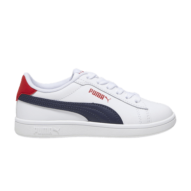Puma Smash 3.0 Leather Big Kid 'White Navy Red'