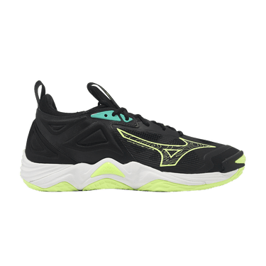 Buy Mizuno Wave Momentum 3 'Black Neo Lime' - V1GA231212 | GOAT AE