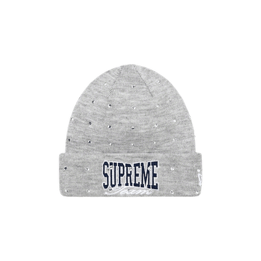 Buy Supreme x New Era Rhinestone Beanie 'Heather Grey' - FW21BN53