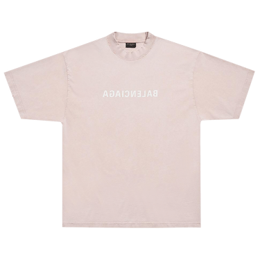 国内発送☆BALENCIAGA☆Medium Fit T-Shirt/PINK BALENCIAGA Balenciaga T-shirt Medium Fit in Pink
