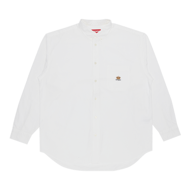 Buy Supreme Loose Fit Flannel Oxford Shirt 'White' - FW24S2 WHITE