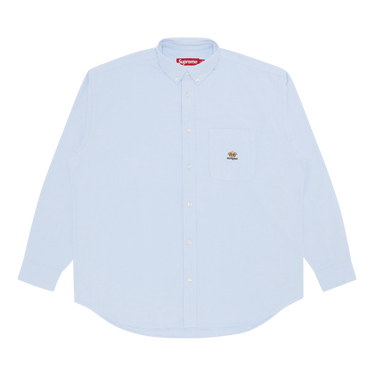 Size xl Supreme Loose Fit Flannel Oxford Shirt 'Light Blue'