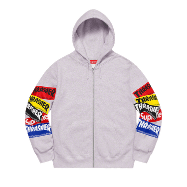 Buy Supreme x Thrasher Multi Logo Zip Up Hooded Sweatshirt