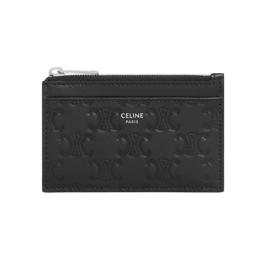 Buy CELINE Zipped Card Holder 'Black' - 10F993FQD 38SI | GOAT