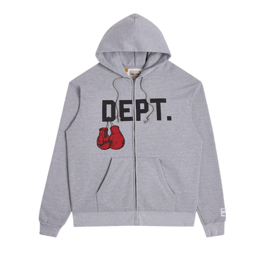 Buy Gallery Dept. Boxing Merch Zip Hoodie 'Heather Grey Buy Gallery Dept. Boxing Merch Zip Hoodie 'Heather Grey
