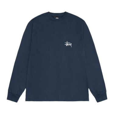 Stussy Basic Long-Sleeve Tee 'Navy'