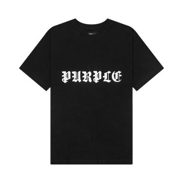 PURPLE BRAND Textured Jersey Short-Sleeve Tee 'Black'