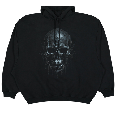 Buy Vetements Skull Metal Hoodie 'Black' - UA65HD570B BLAC | GOAT