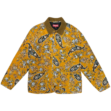 Buy Supreme Quilted Paisley Jacket 'Mustard Paisley' - FW19J16