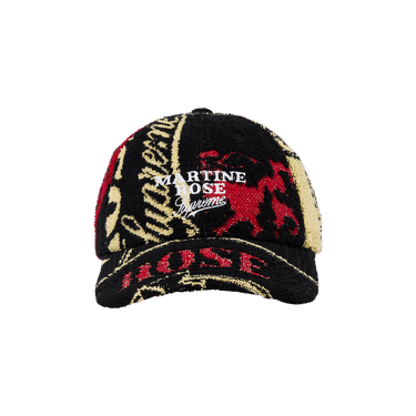 Supreme × Martine Rose Towel 6-Panel Hat Supreme x Martine Rose Towel 6-Panel Cap Black Natural Green