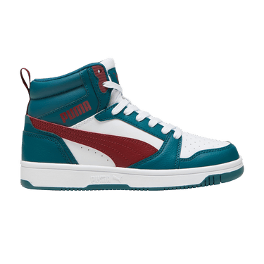 Puma Rebound V6 Mid Big Kid 'Cold Green Intense Red'