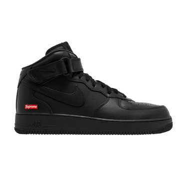 Supreme x Nike Air Force 1 Mid 'Box Logo - Triple Black'