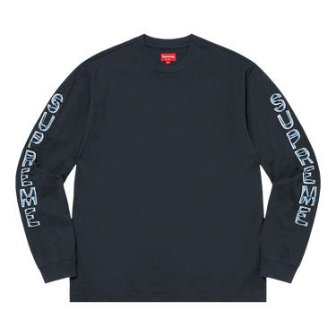 Buy Supreme Cut Out Long-Sleeve Top 'Washed Navy' - FW22KN50