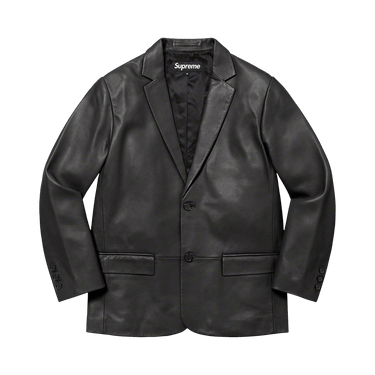 Buy Supreme Leather Blazer 'Black' - FW22J65 BLACK | GOAT