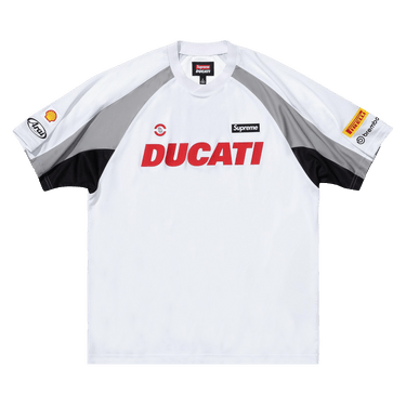 Buy Supreme x Ducati Soccer Jersey 'White' - SS24KN47 WHITE