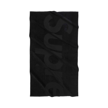 Buy Supreme Tonal Logo Towel 'Black' - SS24A88 BLACK | GOAT