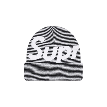 Buy Supreme Big Logo Beanie 'Black Stripe' - FW22BN29 BLACK STRIPE