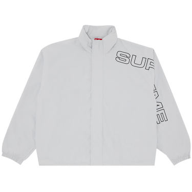 Buy Supreme Spellout Embroidered Track Jacket 'Grey' - FW24J70
