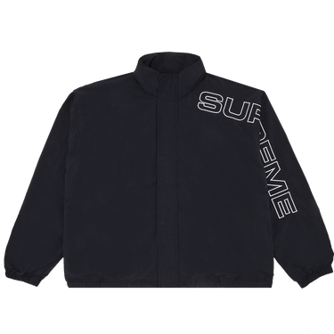 Buy Supreme Spellout Embroidered Track Jacket 'Black